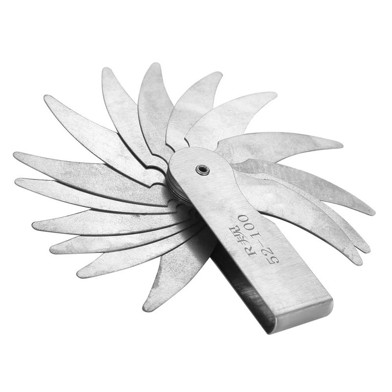 Radius Gauge, Stainless Steel Radius Gauge, External Internal Concave Convex