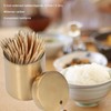 Toothpick Holder, 3.1x2.2in Stainless Steel Toothpick Holder Dispenser Pocket Toothpicks