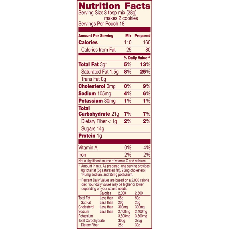 Betty Crocker Chocolate Chip Cookie Mix, 17.5 oz (Pack of