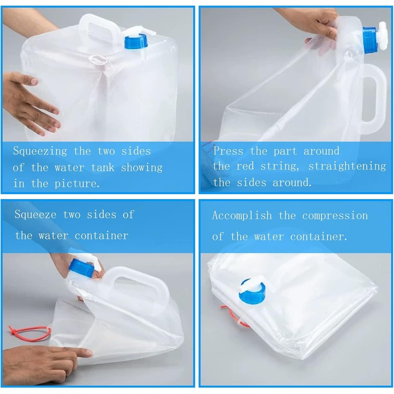 Taasmoog Foldable Water Container with Spigot 10L Large Capacity Foldable