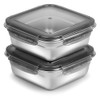 Paquete de 2 recipientes para sándwich, caja de sándwich de