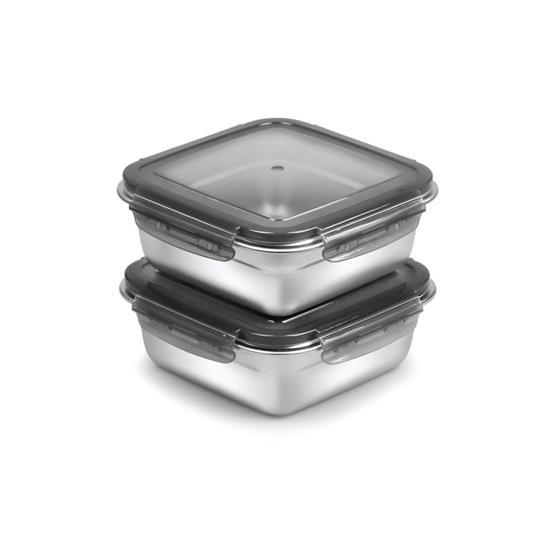 Paquete de 2 recipientes para sándwich, caja de sándwich de
