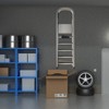 Blulu 2 Pcs Wall Mount Ladder Wall Wheelbarrow Hanger Steel