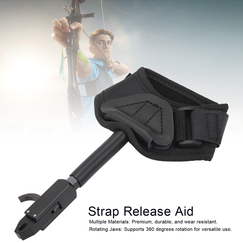 Archery Release Aid Trigger 360 Degrees Rotation Compound Bow Release