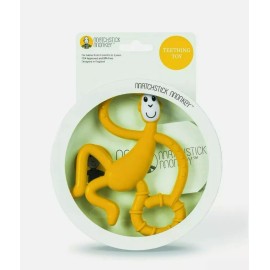 Matchstick Monkey Dancing Monkey Teething Toy/Yellow New Without Packaging NOS