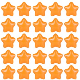 TRENDPLAY Star Balls for Ball Pit -100pcs 2.4 in Plastic Non-Toxic Play Toys Tent Pool Playhouse Playpen Party Decoration, Orange