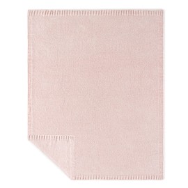 Crafted by Catherine Heathered Cozy Knit Throw Blanket 60" x 70" Inches, Soft Comfy Decorative Throw for Couch Bed Sofa Travel, Lotus Heathered