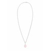 Elli Necklace Women Pendant Basic Elegant Round with Rose Quartz