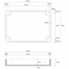 Junction Box ABS Housing 132 x 70 x 50 mm