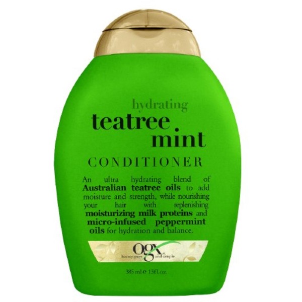 Organix Conditioner, Hydrating Tea Tree Mint 13 oz (Pack of 5)