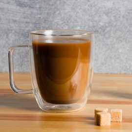 Brod & Taylor Double-Wall Insulated Oversize Glass Mugs (Set of 2, 16oz / 475ml)