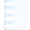 Receipt Paper, A4, 4 Sides with Reception (with Blue Holes),
