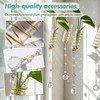 6Pcs Hanging Propagation Station with Crystal Ball Prisms Plant Suncatcher