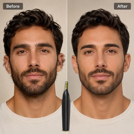 Portable Nose Hair Trimmer for Grooming – Ultra-Thin Electric Ear & Facial Hair Shaver for Travel and Daily Care
