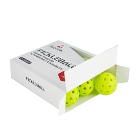 AILANFEI 40 Holes Outdoor Pickleballs Balls Elastic High Stability Flight,Outdoor Pickleball Balls Advanced Aerodynamics，Bright Colors Pickleball Ball, Easy to Identify (Hi-Vis Green)