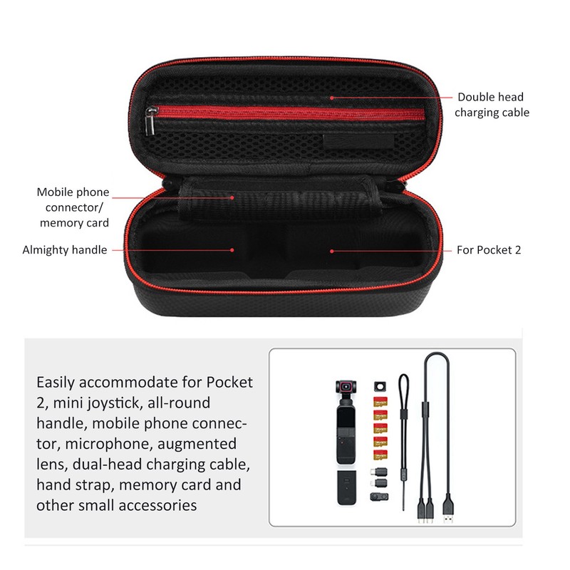 Portable Pocket Camera PU Storage Bag Shockproof Waterproof Case for