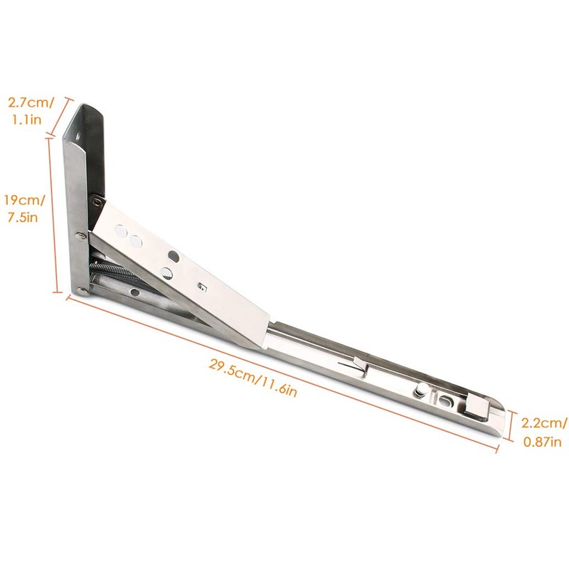 Tiberham Heavy Duty Folding Console, Pack of 2, Wall Mounting,