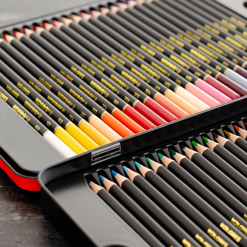 Kores - Kolores Selection, 50 Triangular Shape Colouring Pencils -
