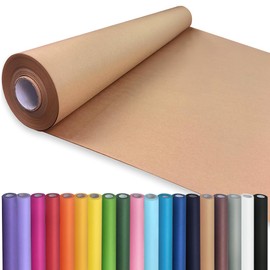 PerkHomy 36" x 1,440" (120') Brown Kraft Paper Roll for Craft Bulletin Board Paper Art Table Covering Crafting Gift Wrapping Bouquet Packing Parcel 70GSM 50LB (Brown, 36" x 120')