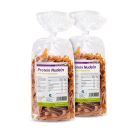 Vita2You Protein Nudeln - Neue Rezeptur - 61% Eiweiss - Nur 15% Kohlenhydrate - Eiweiß Pasta - Premium Qualität (2 x 250g)