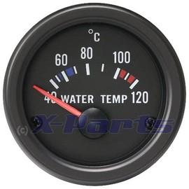 Water Temperature Indicator Retro 52 mm Oldschool Water Temp