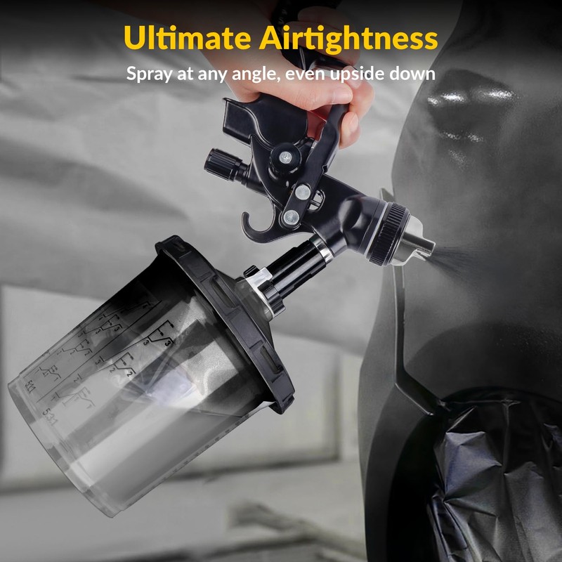 YUZES Disposable Paint Spray Gun Cup Kit - 20 Ounce