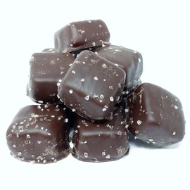 Candy Retailer Dark Chocolate Sea Salt Caramels 1 Lb