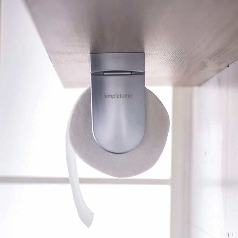 simpletome ONE Hand Tear Paper Towel Holder Under Cabinet Adhesive