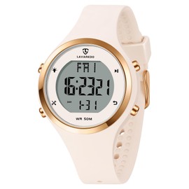 Watches for Women 5ATM Waterproof Digital Womens Watch Outdoor Sport with Alarm/Calendar/Stopwatch/Chronograph/Back Light