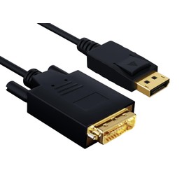 Cable Leader 6 ft Gold Plated Premium DisplayPort to DVI Cable 28 AWG