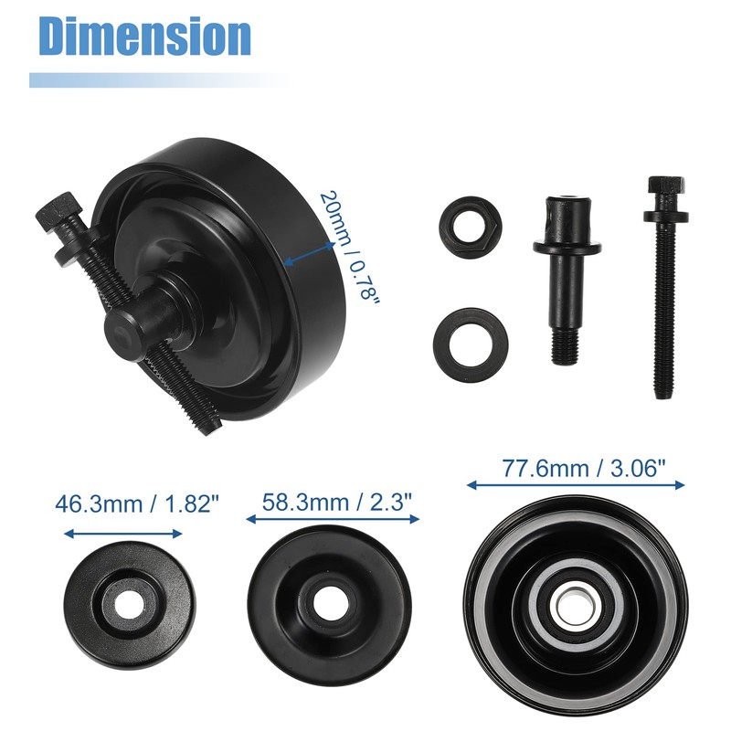 X AUTOHAUX Drive Belt Tensioner Pulley 97834-29010