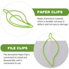 Operitacx Sturdy Metal Paper Clips 30pcs Leaf Shaped Paper Clips