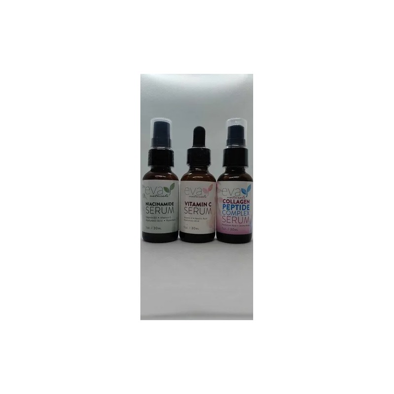 Natural Firm Glow Skincare Set De 3 Sueros Productos Para