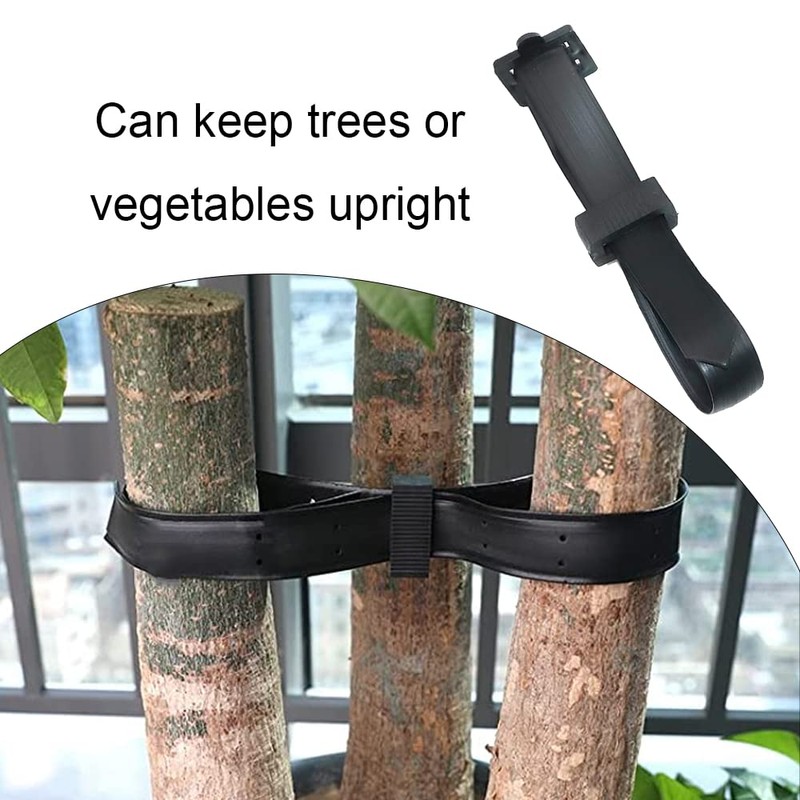 HHONGDU 8 Pcs(30x1.3cm) Tree Ties Straps Adjustable Tree Traps Heavy