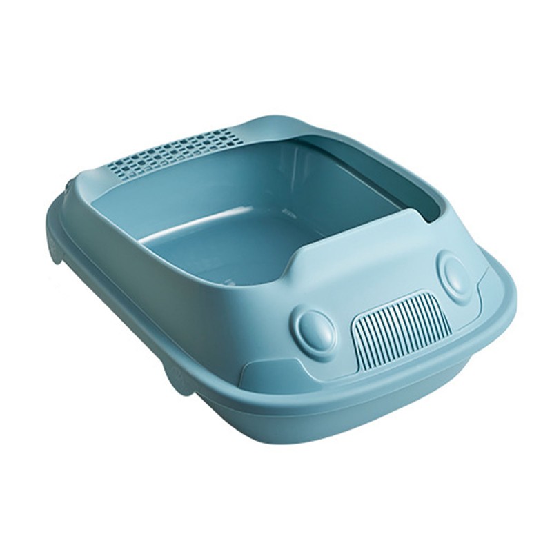 Semi Enclosed Cat Litter Box Odor Insulation Prevent Slip Large