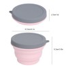 1L Portable Collapsible Silicone Bowl with Lid Food Storage Containers