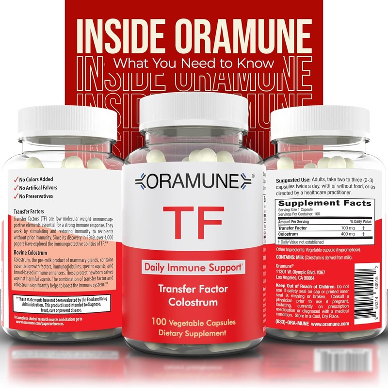 Support Supplement with Transfer Factor and Pure Colostrum - Bovine