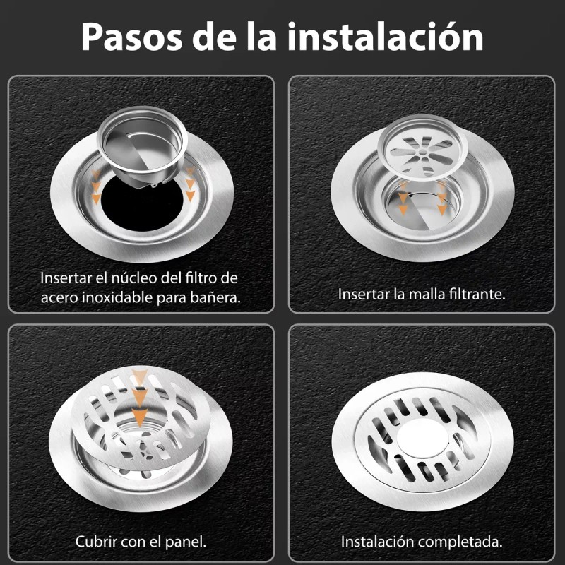 Coladera Baño Acero Inoxidable Anti Olores E Insectos