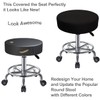 HuaLiSiJi Stool Cover, Round Stool, 30-40 cm, Rich Colours, Stretchy,