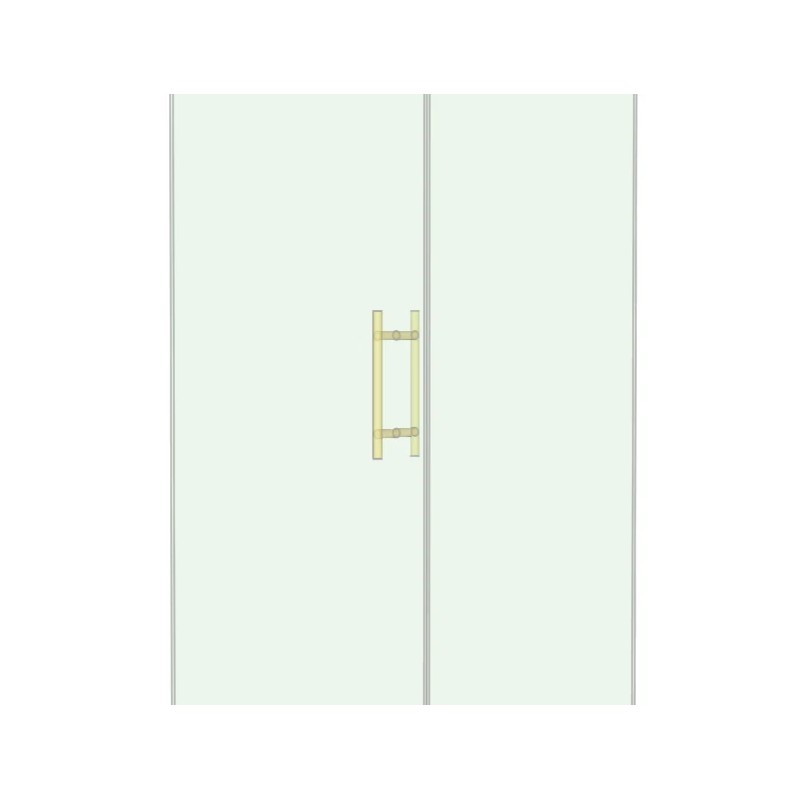 FramelessShowerHardware.com 8" Back to Back Ladder Pull Handle for Frameless