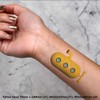 4 x 'Yellow Submarine' Temporary Tattoos - Water Resistant, Skin-Safe,