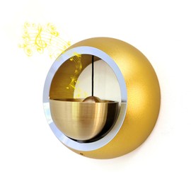 Shopkeepers Bell for Door Opening, Door Chime for Business When Entering, Easy to Install Magnetic Doorbell, Unique Business Decorations and Entrance Hanging Decorations- Creative Gift (Gold)