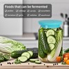 Kinggrand Kitchen Silicone Fermenting Lids Waterless Airlock Fermentation Tops Wide