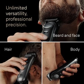 Braun Series 9 All-in-One Multi Grooming Kit for Men, 13-in-1 Beard Trimmer, Body Groomer, Hair Clipper and Manscaping for Face & Body, 9440