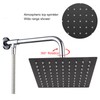 Stainless Steel Rainfall Shower Head Bathroom Square Top Ceiling Mount