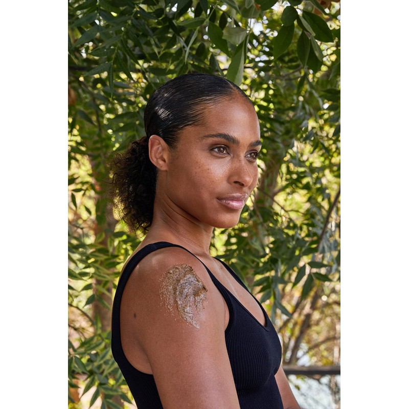 LATHER Coconut Foaming Body Scrub 4 oz - a unique