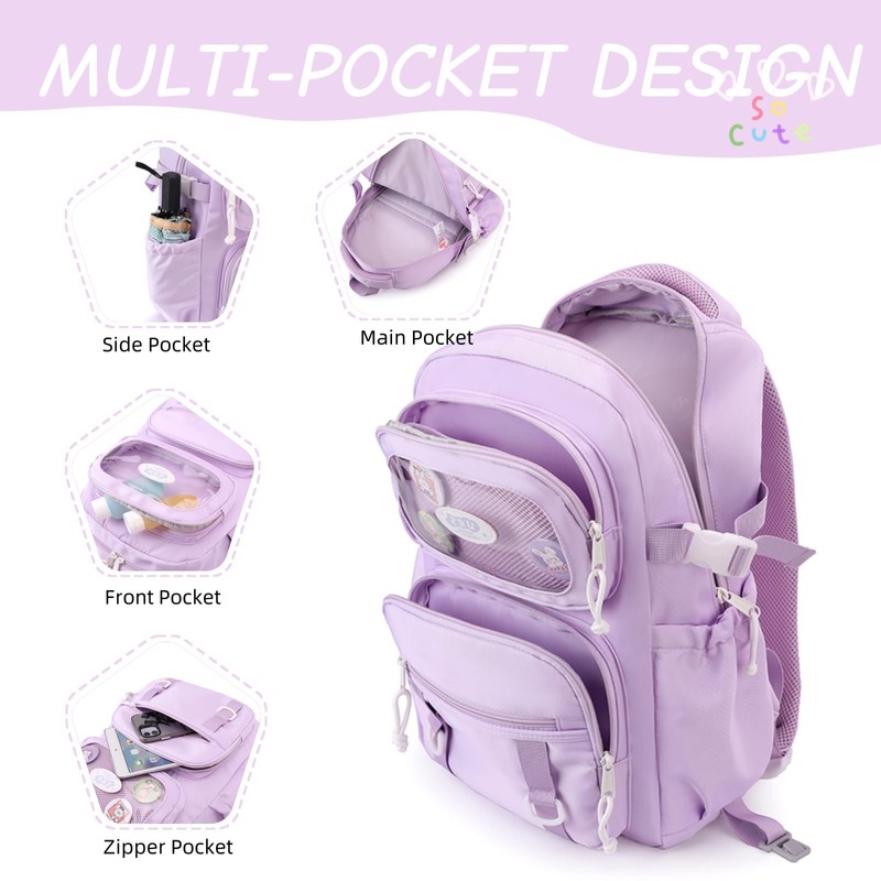 LANSHIYA Girls Rolling Backpack Elementary School Bag with Wheels, Trolley