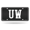 Wyoming Cowboys 12x6 Carbon Fiber Design Metal License Plate Auto