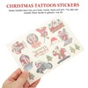 Ipetboom 6sheets Christmas Temporary Stickers for Boys and Girls Adults