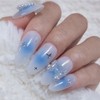 Blue Cheek Handmade Nail Tips - Ballerina / 블루치크 수제네일팁